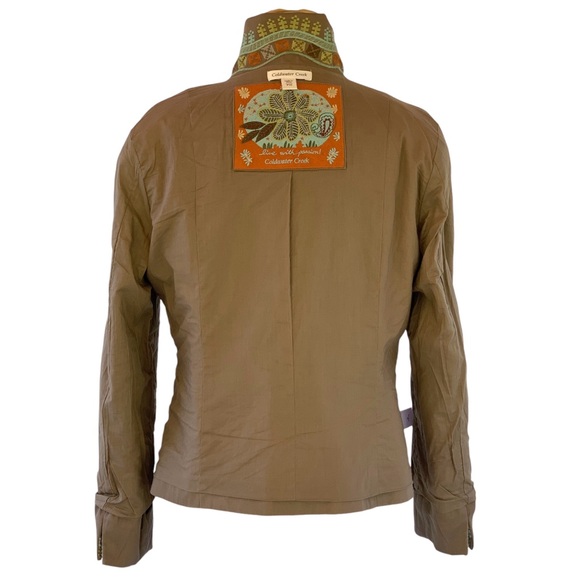 Coldwater Creek Southwestern Aztec Embroidered Fitted Collared Jacket ~ P10 - Picture 10 of 11